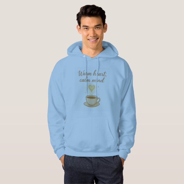 Moletom Warm Heart Calm Mind Cozy Hoodie (Frente Completa)