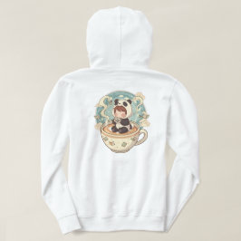 Moletom Warm Panda Coffee Cup Graphic Hoodie