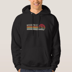 Moletom Washington DC Retro Ciclo Hoodie Bicicleta Hoodie