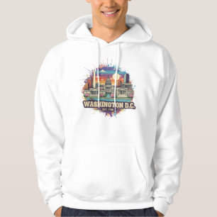 Moletom Washington DC Skyline   Orgulho da Cidade Capital 