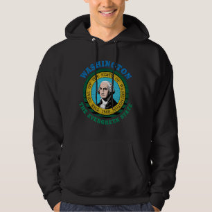 MOLETOM WASHINGTON EVERGREEN STATE FLAG