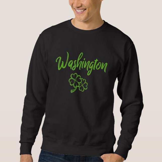 Moletom Washington Irish American Heritage Vintage Shamro (Frente)