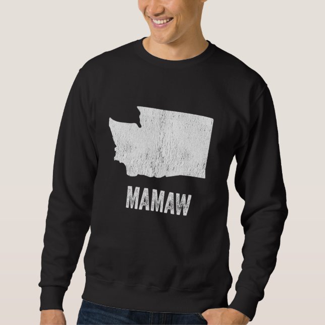 Moletom Washington Mamaw Washington Silhouette State Coole (Frente)