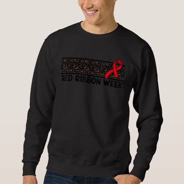 Moletom We Wear Red For Red Ribbon Week Awareness Red Ribb (Frente)
