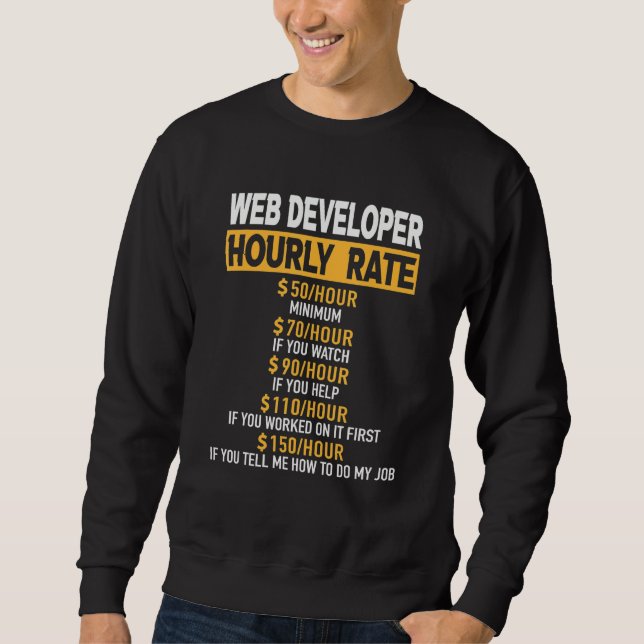 Moletom Web Developer Hourly Rate Engineer Engineering Rep (Frente)