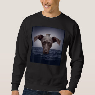 Moletom Weimaraner cachorrinho trabalho de arte com cão re