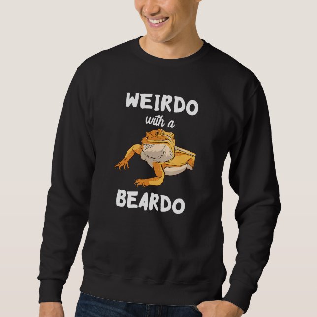 Moletom Weirdo Com Um Dragão-Replente De Barba (Frente)