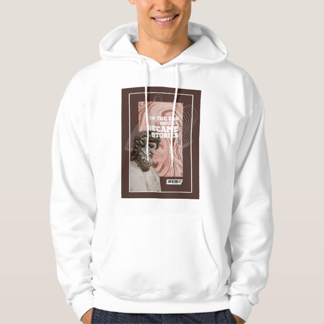 Moletom  We'll All Become Stories Typography hoodie  (Frente)