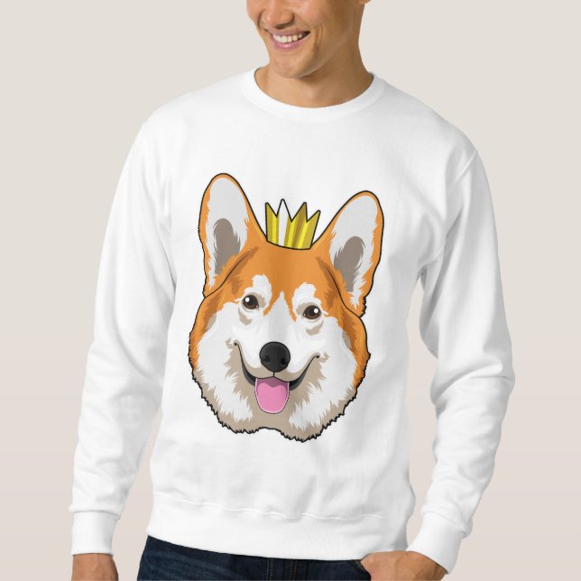 Moletom Welsh Corgi with Crown (Frente)