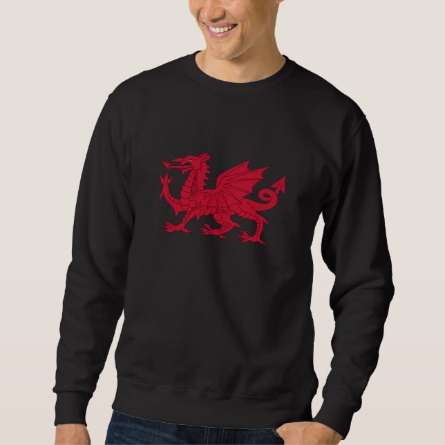 Moletom Welsh Red Dragon & Wales, moda de bandeira / Cymru (Frente)