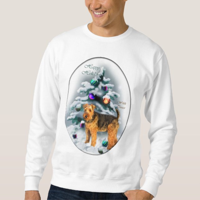Moletom Welsh Terrier Christmas Gifts (Frente)