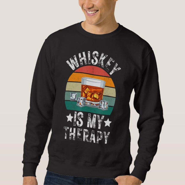 Moletom Whiskey é o meu Bar de Bebendo B (Frente)