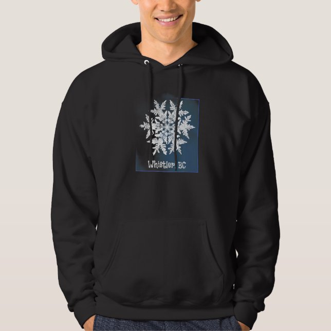 Moletom Whistler Bc Snowflake Para Skier & Snowboarder Chr (Frente)