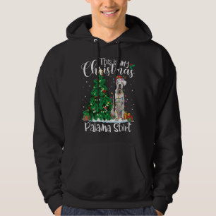 Moletom White Boxer Christmas Luzes Engraçadas Pajama Dog