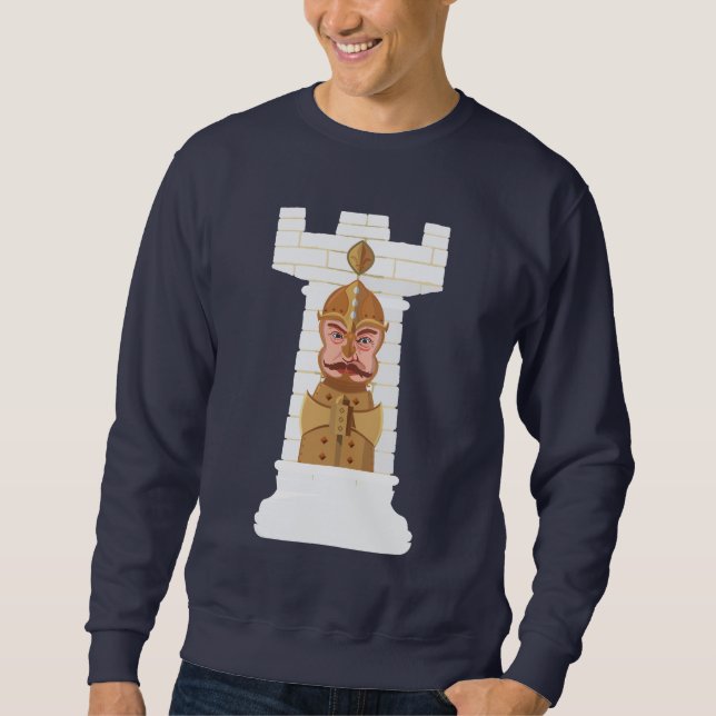 Moletom White Chess Rook (Frente)