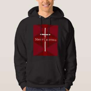 Moletom White Cross Christmas Design Christian