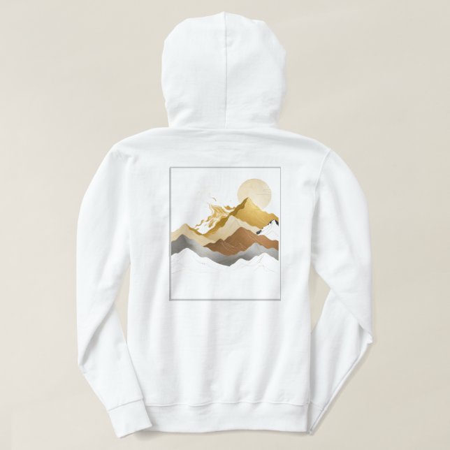 Moletom White & Gold Design Collection (Verso do Design)