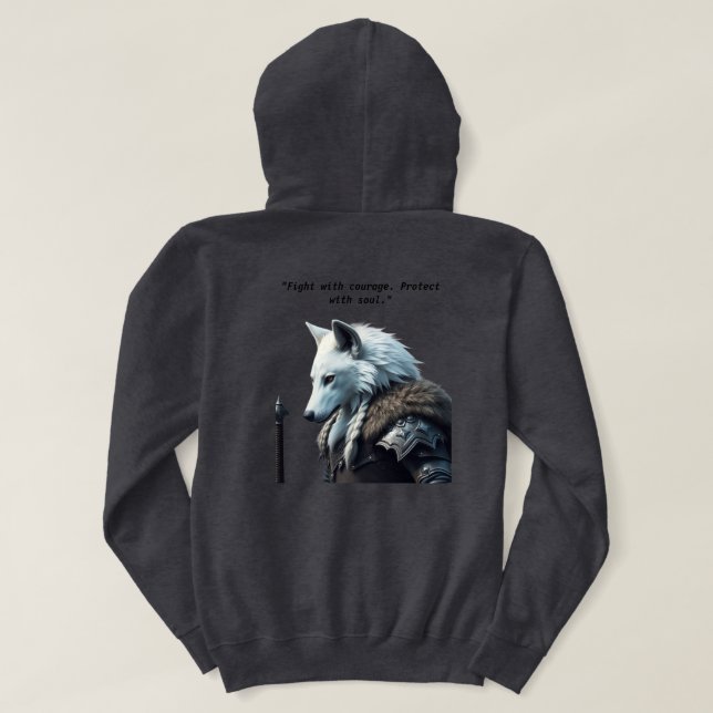 Moletom "White Wolf Spirit – Epic Sweatshirt" (Verso do Design)