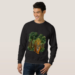 Moletom “Wild Tiger in the Forest – Natural Light Jungle D