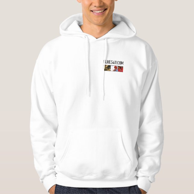 Moletom WindBreaker do golfe do slogan Blues411 (Frente)