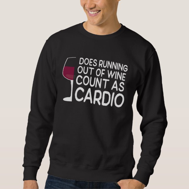 Moletom Wine Glass Does Running Out Of Wine Count As Cardi (Frente)