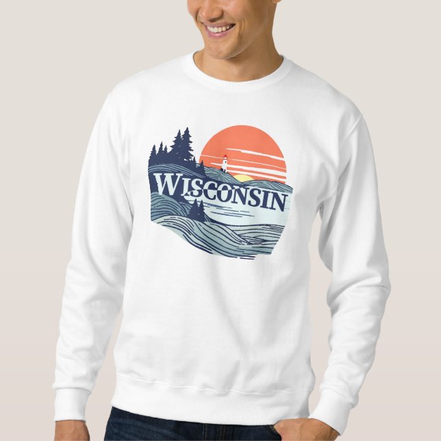 Moletom Wisconsin Estados Unidos da América (Frente)
