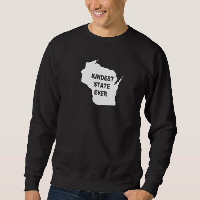 Moletom Wisconsin Kindecest State Ever Viagem Melhor Class (Frente)