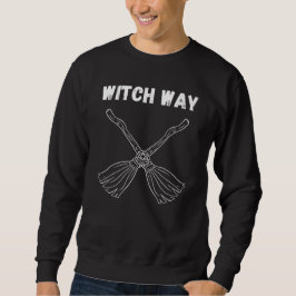 Moletom Witch Way to the Bash – Funny Halloween Broomstick