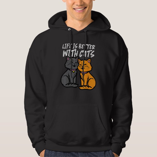 Moletom With Cats Cute Women Girls Kids Toddler Youth (Frente)