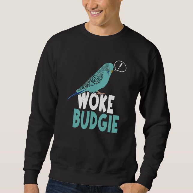 Moletom Woke Budgie Australian Budgerigar   Meme Parrot Mo (Frente)