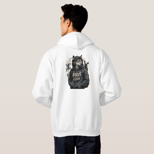 Moletom Wolf Back School Streetwear Hoodie (Parte Traseira Completa)