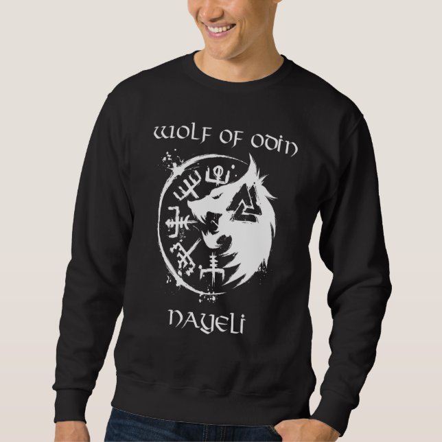 Moletom Wolf De Odin Nayeli Personalizado (Frente)