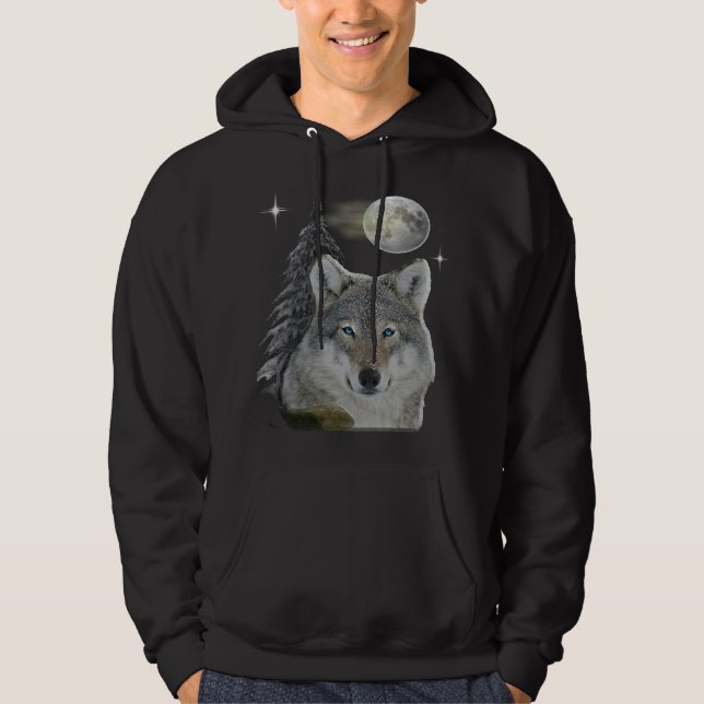 Moletom Wolf e Lua T-Shirt (Frente)