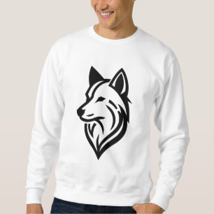 Moletom Wolf Face Silhouette minimalista