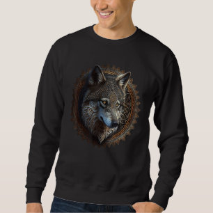 Moletom Wolf Mandala Amantes de os animais Art Animal Wolf