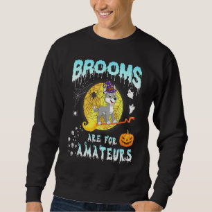 Moletom Wolf Witying On Moon Ghosts Brooms É Para Am