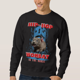 Moletom Wombat de Hip Hop Música Animal Divertida