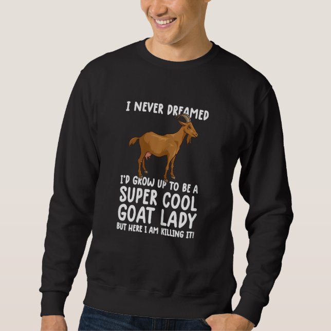 Moletom Womens Cool Goats For Women Girls  goa farmer farm (Frente)