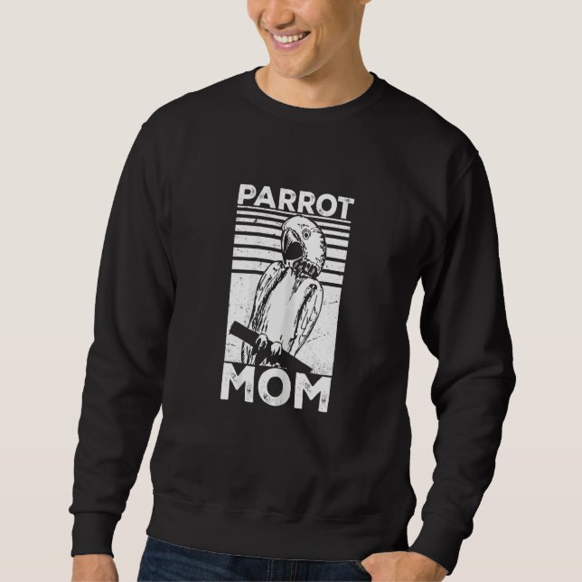 Moletom Womens Macaw   Parrot   Parrot Mom Parakeet (Frente)
