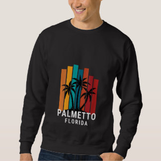 Moletom Womens Palmetto Florida Palm Tree Retro Vacation M