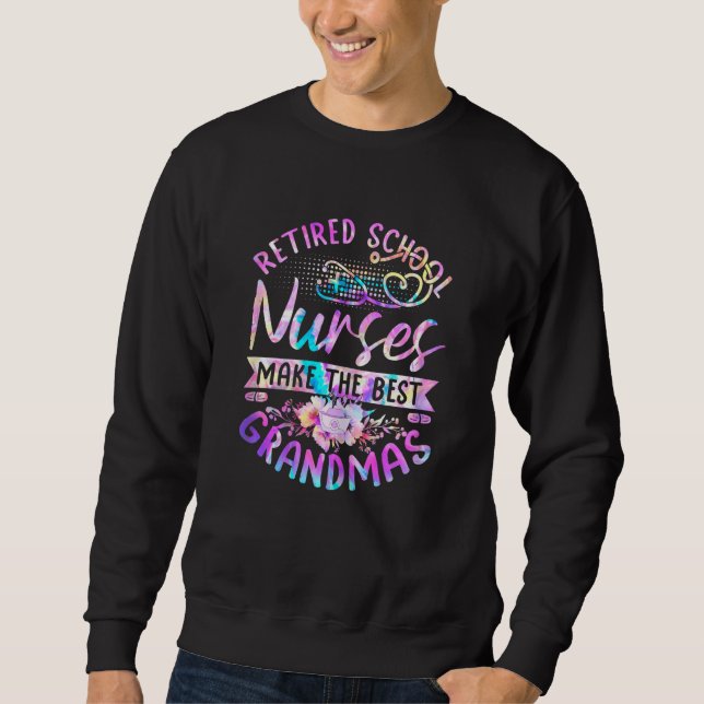 Moletom Womens Retired School Nurses Grandma Nursing Grand (Frente)