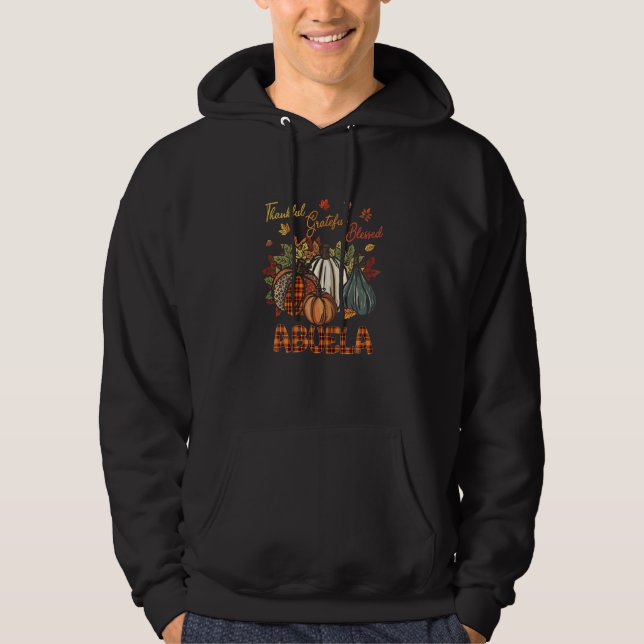 Moletom Womens Thankful Grateful Blessed Abuela Pumpkins F (Frente)
