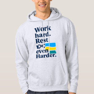 Moletom Work Hard Rest Even Harder Beach Lifestyle Design