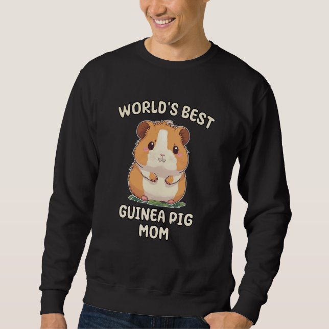 Moletom World's Best Guinea Pig Mom Mama (Frente)