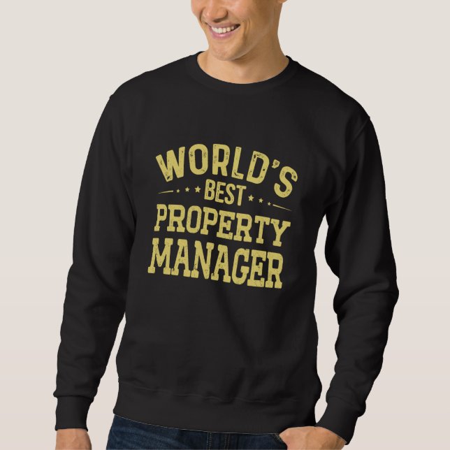 Moletom World's Best Property Manager Job Title Property M (Frente)