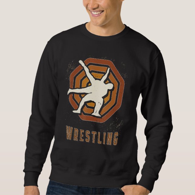 Moletom Wrestling Vintage Retro Classic Sport Love (Frente)