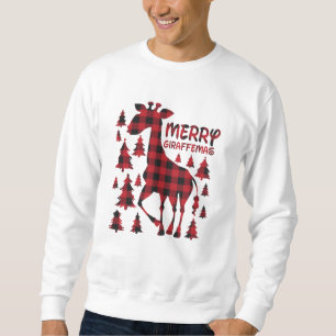 Moletom Xadrez Feliz Natal. Giraffe Animal Fans