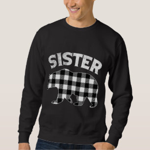 Moletom Xadrez Negra E Branca, Irmã Bear Christma