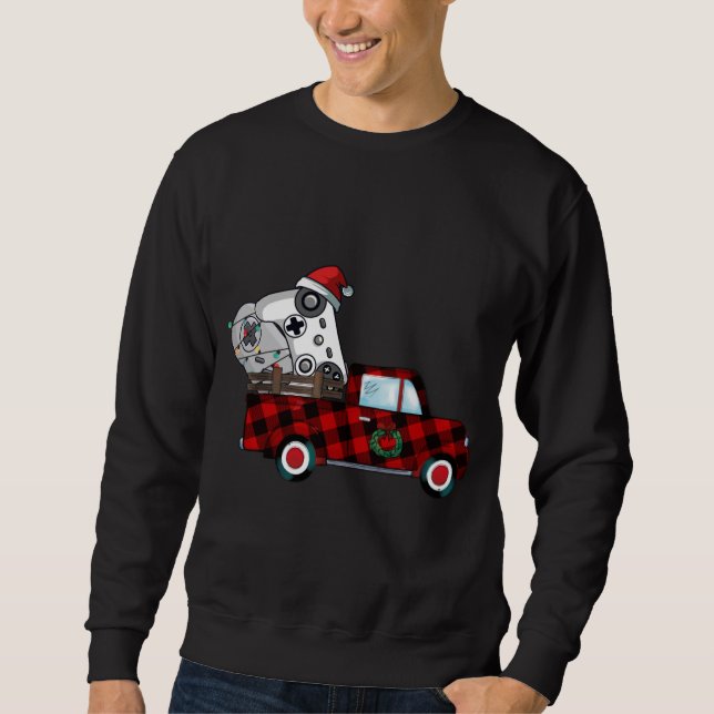 Moletom Xadrez Red Truck Controller Video Game Pa Natal (Frente)