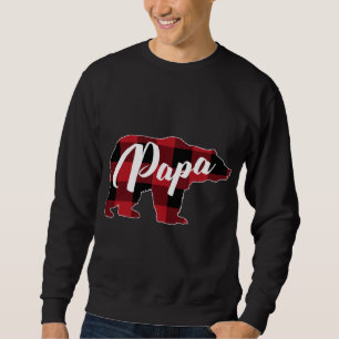 Moletom Xadrez Vermelha Engraçada, Roupa do Urso Buffalo,